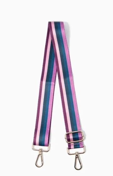 Green Pink Multi Stripe Bag Strap