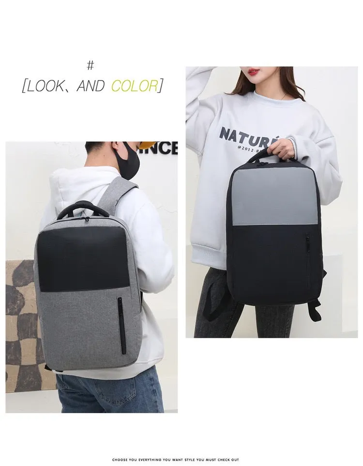 Grey Simple School College Bag 4245