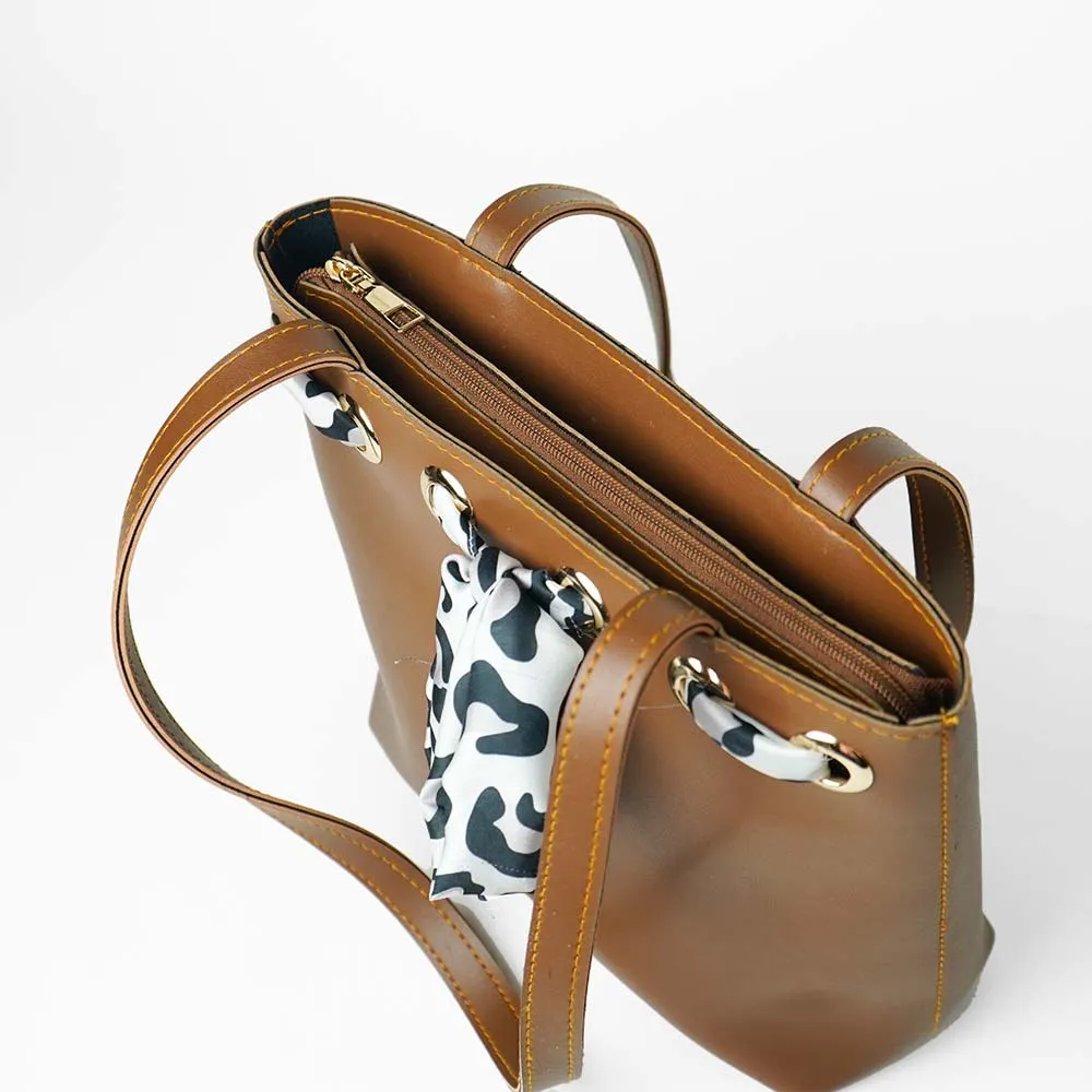 Grip Tote Bag Brown