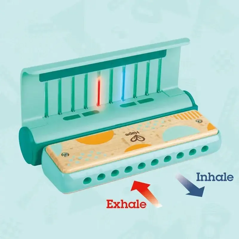 Hape Learn with Lights Harmonica Musical Toy with Guiding Lights