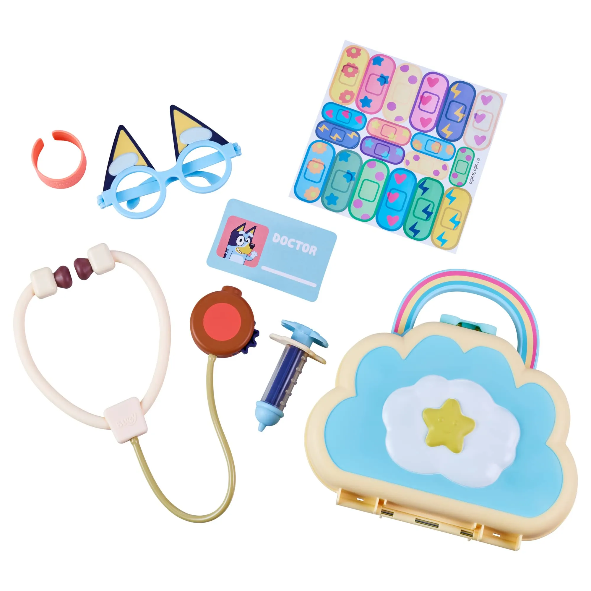 HealthBuddy Doctor Bluey Check-Up Bag Set for Fun and Engaging Pediatric Playtime Adventures