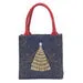 Holiday Mini Tote Project Bag Reusable Gift Bag