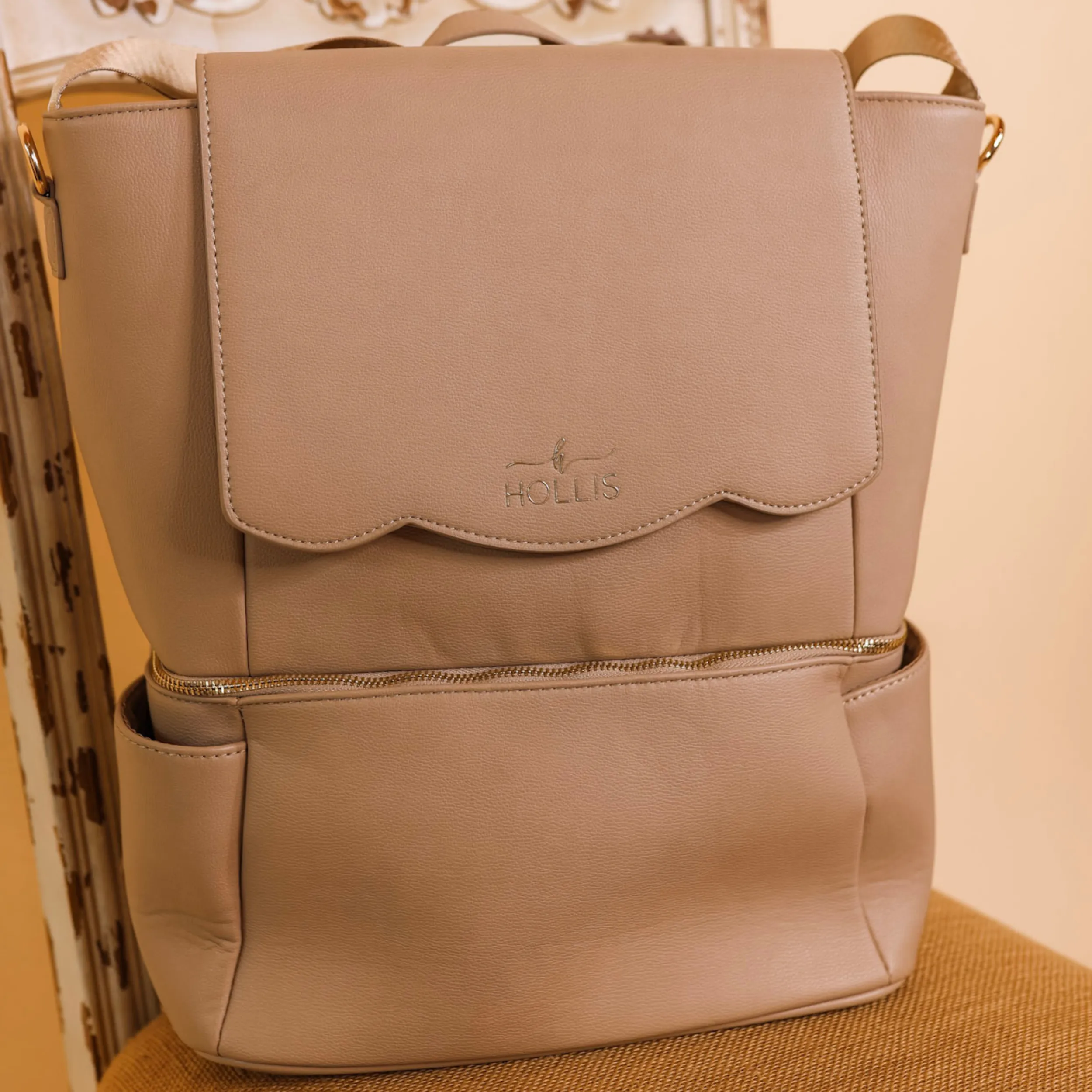 Hollis | Diaper Bag in Nude