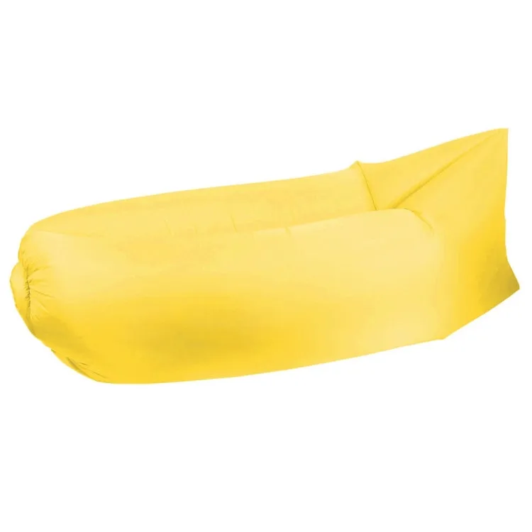 Inflatable Lounger for Camping, Fishing, and Beach, Air Bag Sofa, 72.8 x 29.5 x 19.7 inches (Yellow)