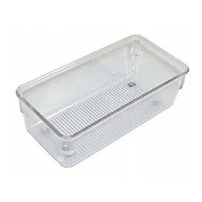 InterDesign® 52330 Linus Drawer Organizer, 3" x 6" x 2", Clear