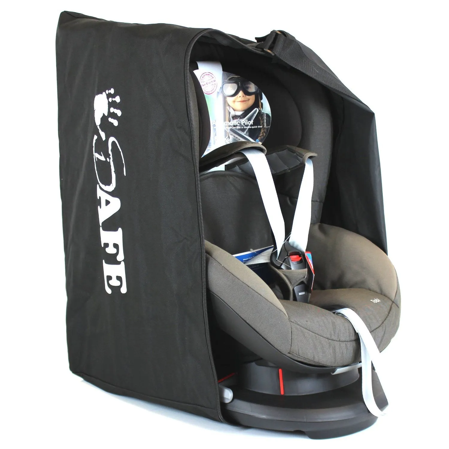 iSafe Carseat Travel / Storage Bag For Maxi-Cosi Familyfix Pearl Car Seat & Base (Concrete Grey)