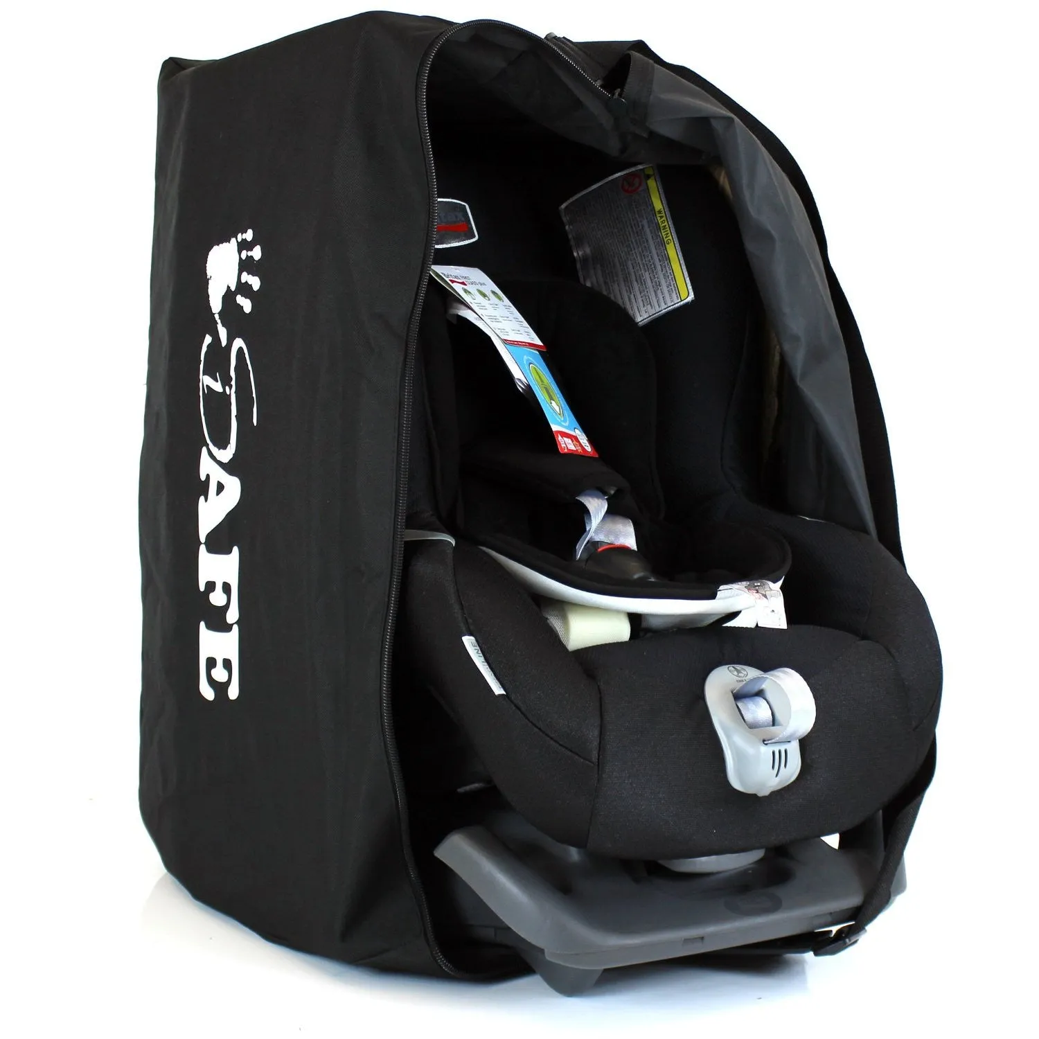 iSafe Universal Carseat Travel / Storage Bag For Britax Evolva 1-2-3 Car Seat (Black Thunder)