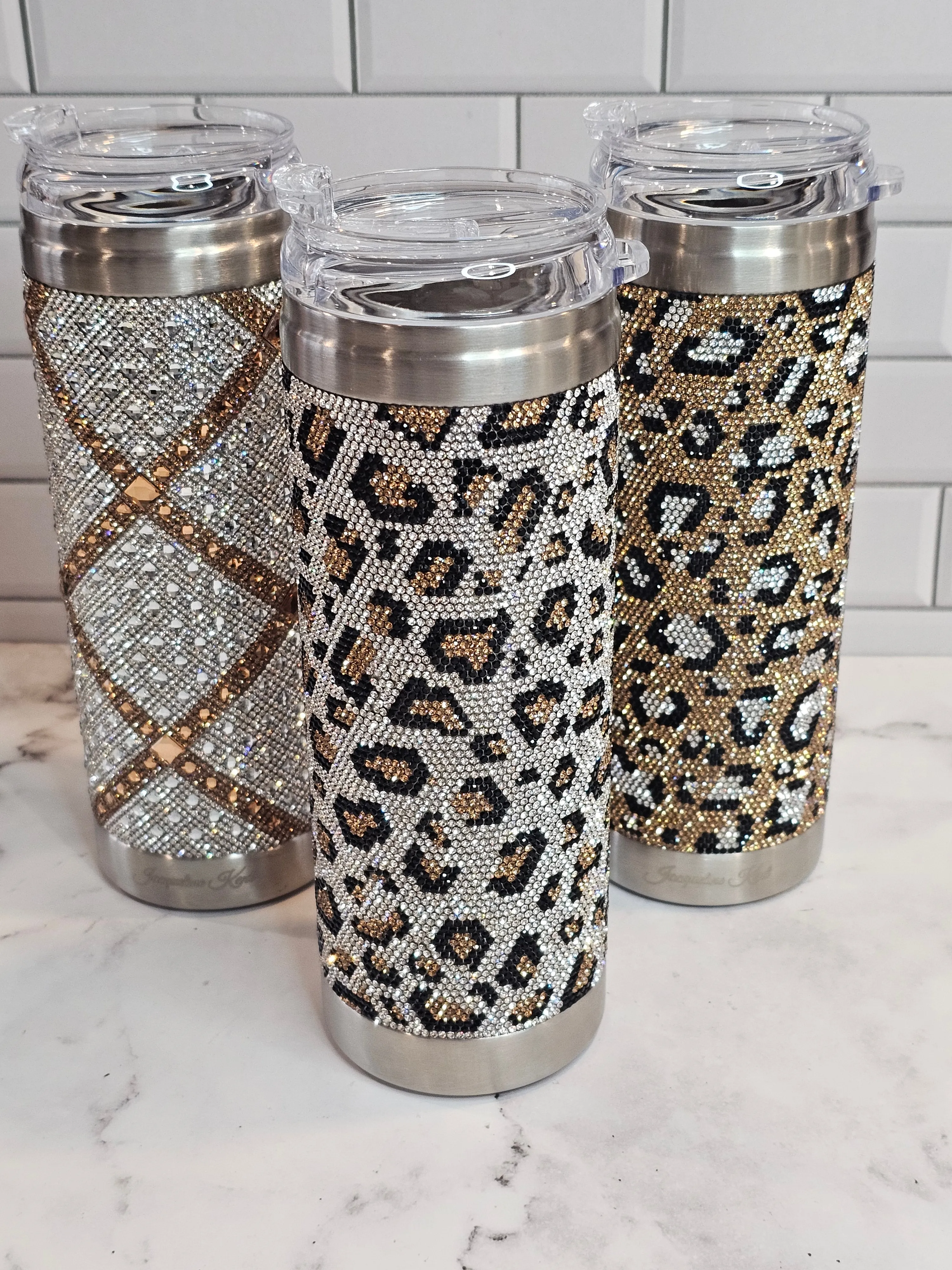 Jacueline Kent Tumbler |Cheetah | Bling Tumbler