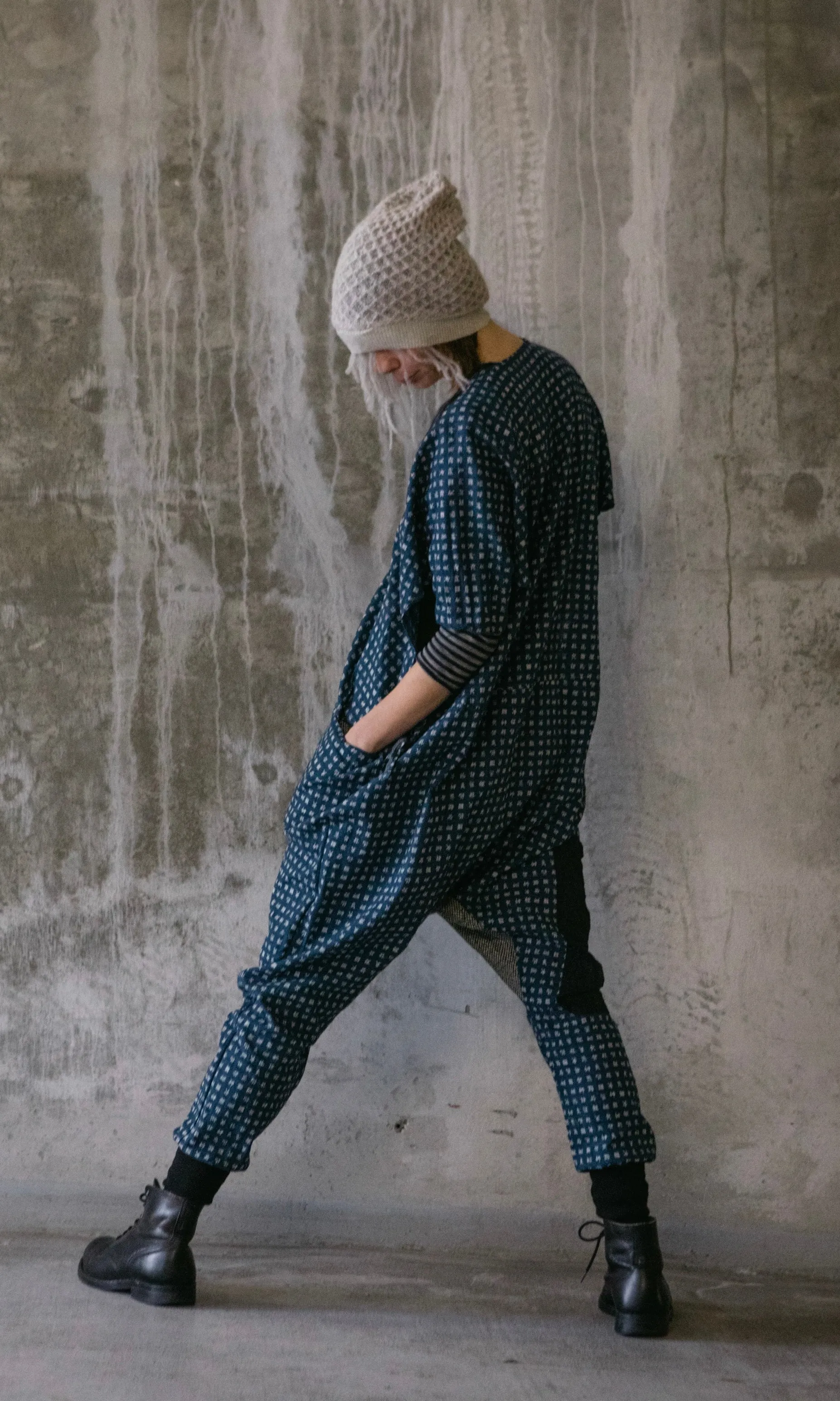 JAPANESE PRINTED COTTON ONESIE