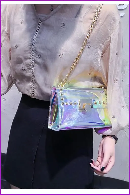 Jelly Holo Shoulder Bag Purse