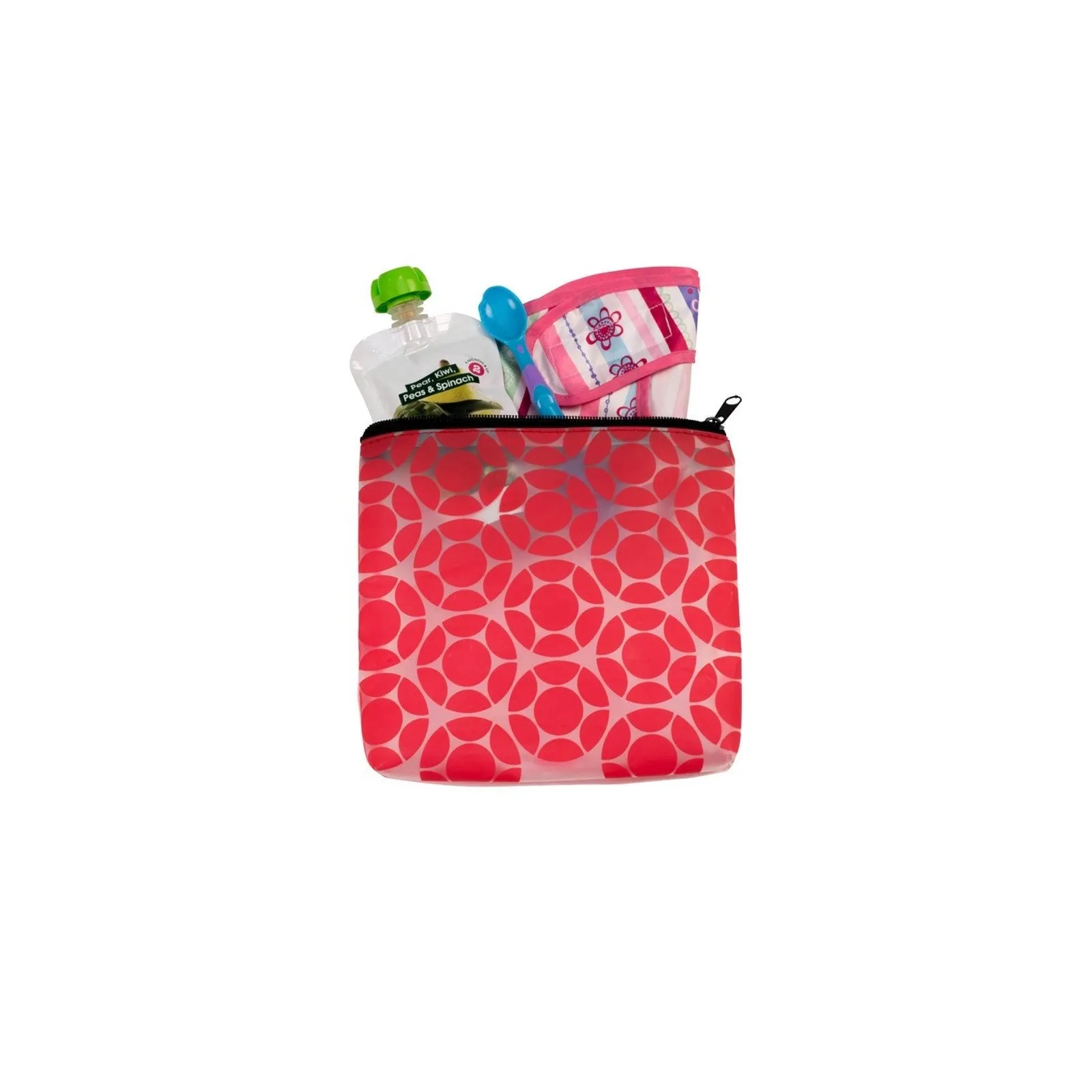 J.L. Childress 5-in-1 Diaper Bag Organizer - Black.Red Floral