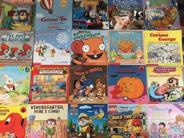 Kids illustrated paperback books (ages 4-8)