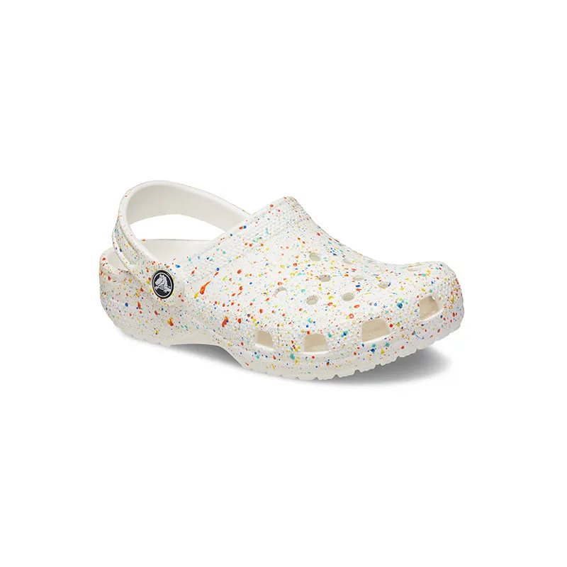 Kid's Preschool Classic Print Splatter Clog White/Multi