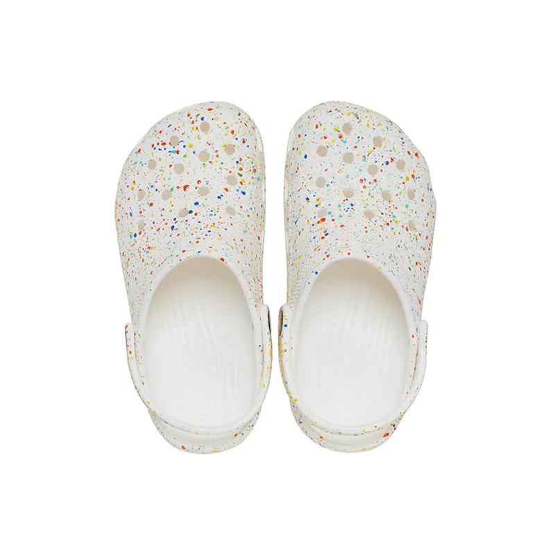 Kid's Preschool Classic Print Splatter Clog White/Multi