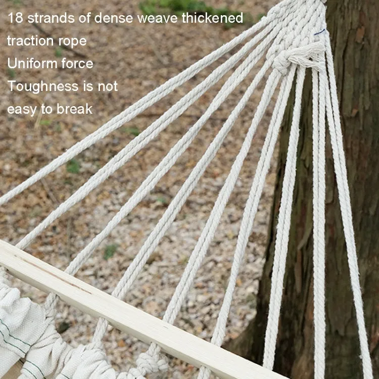 KLY829 Camping Indoor Hammock Outdoor Swing, Style: Classic Dual Beige