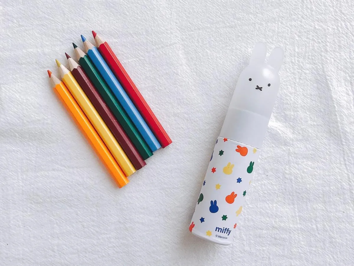 Kutsuwa MF66 A5 A6 Miffy Graffiti Book Six-color Pencil Holder Set Miffy Coil Drawing Book Miffy Around