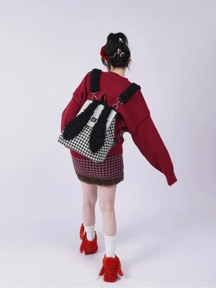 Large capacity bunny school bag【s0000003477】