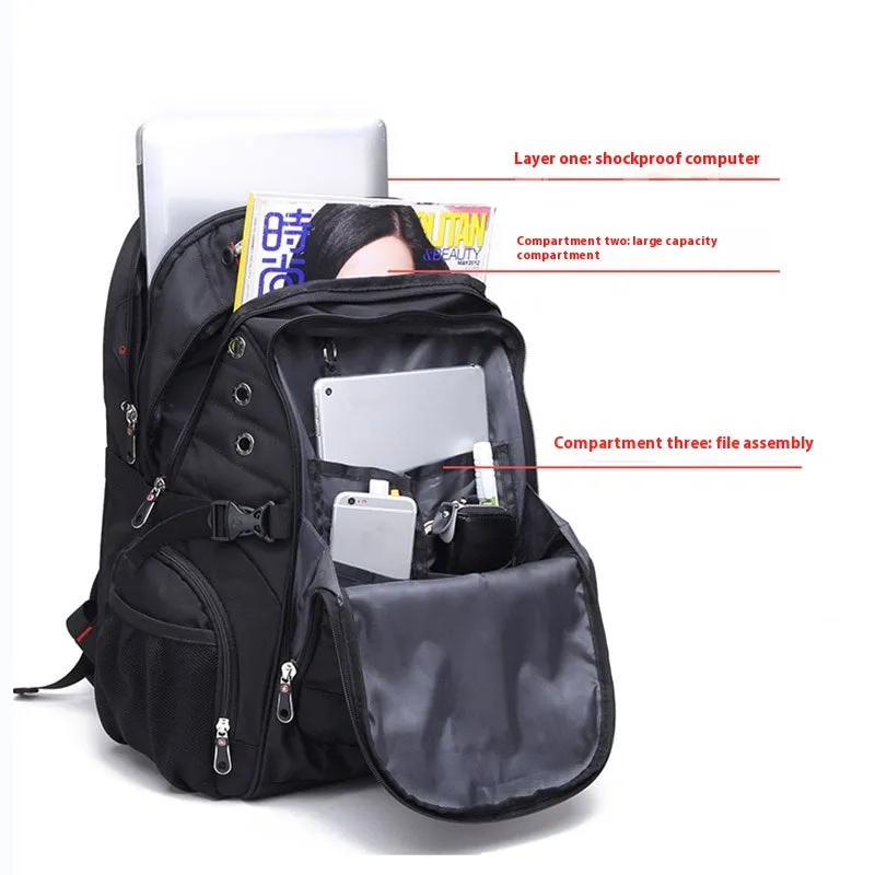 Large Capacity USB Backpack Outdoor Leisure