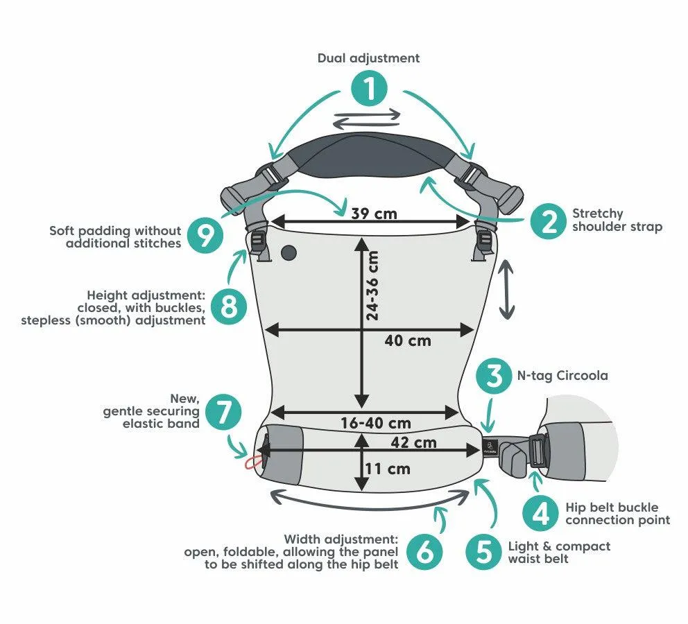 LennyLamb LennyTwin Baby Carrier Airglow