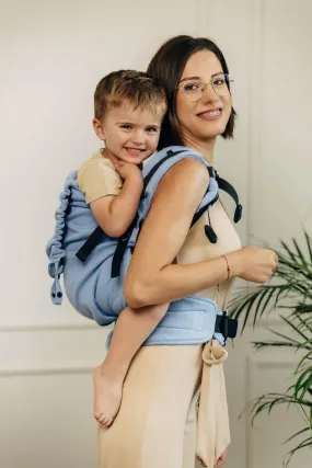 LennyLamb Preschool Carrier Little Herringbone Skylight