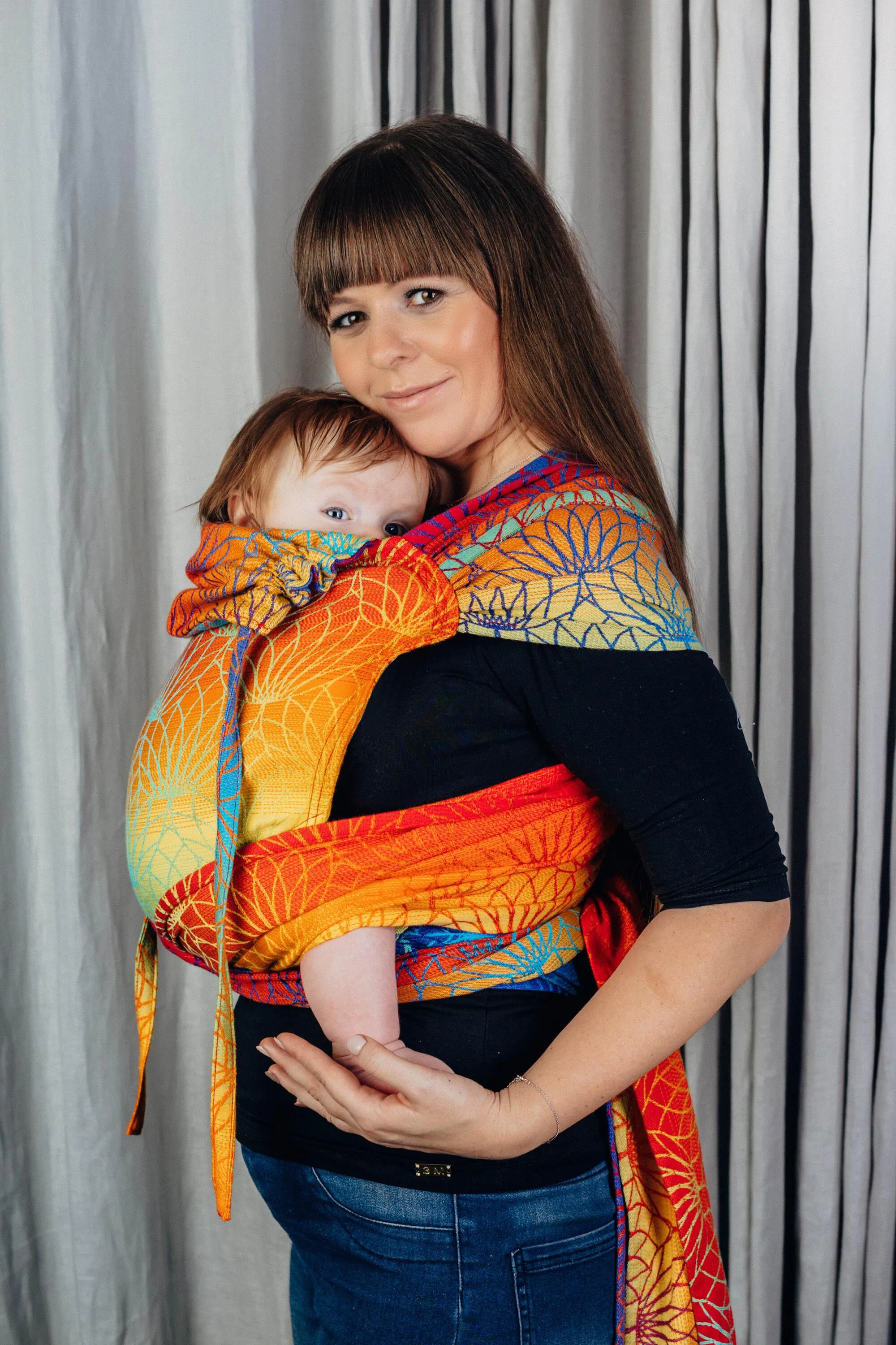 LennyLamb Wrap-Tai Baby Carrier Mini Rainbow Lotus