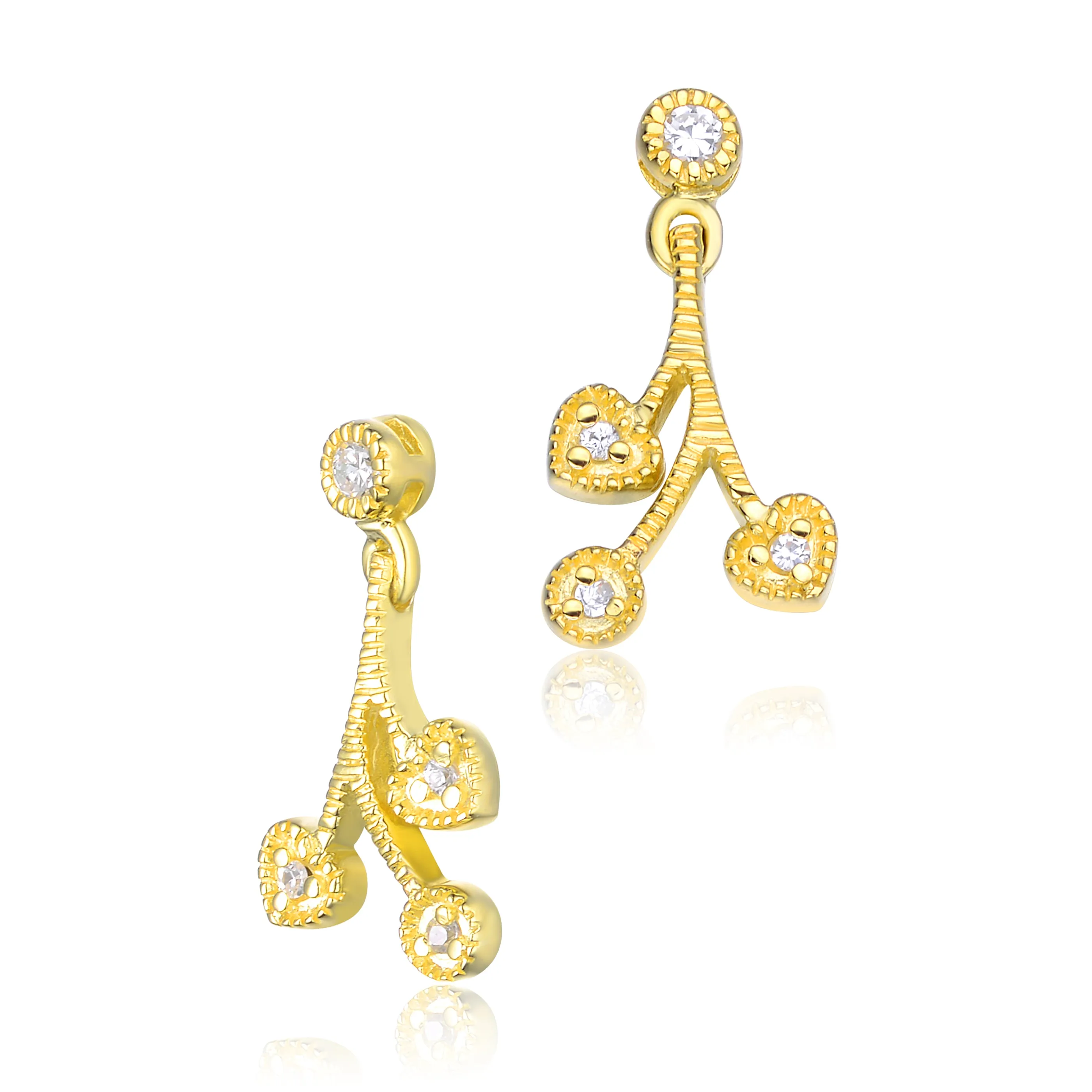 Lierre Zirconia Ornament Earrings