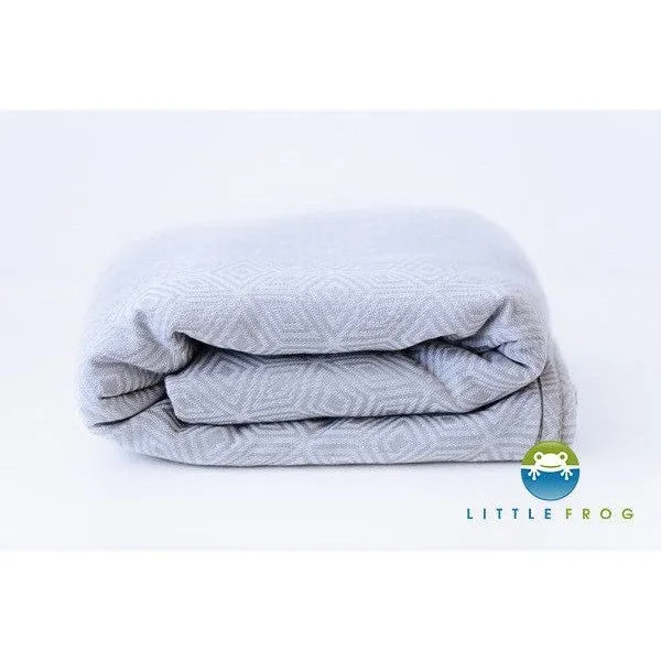 Little Frog Woven Wrap - Jacquard Grey Cube