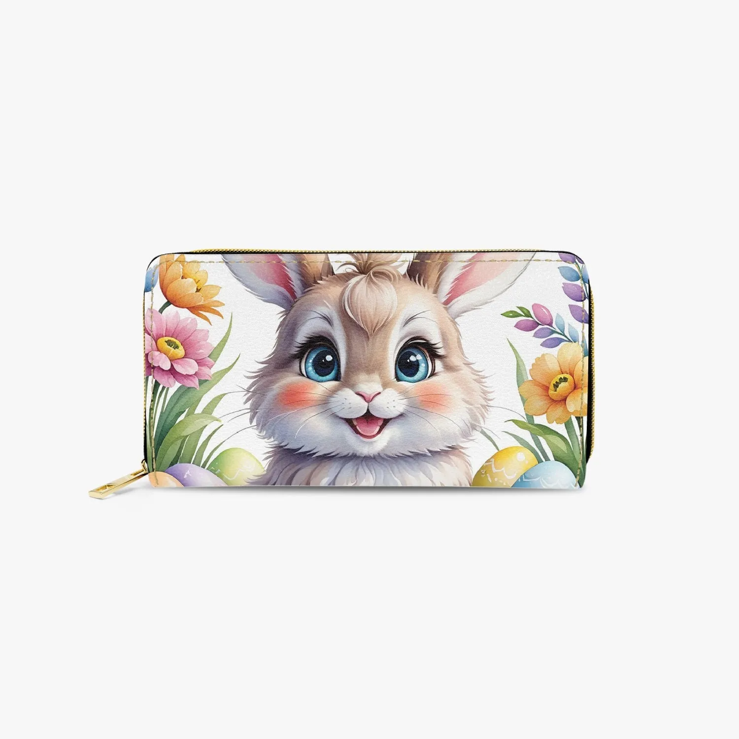 Long Type Zipper Purse, Rabbit, awd-654