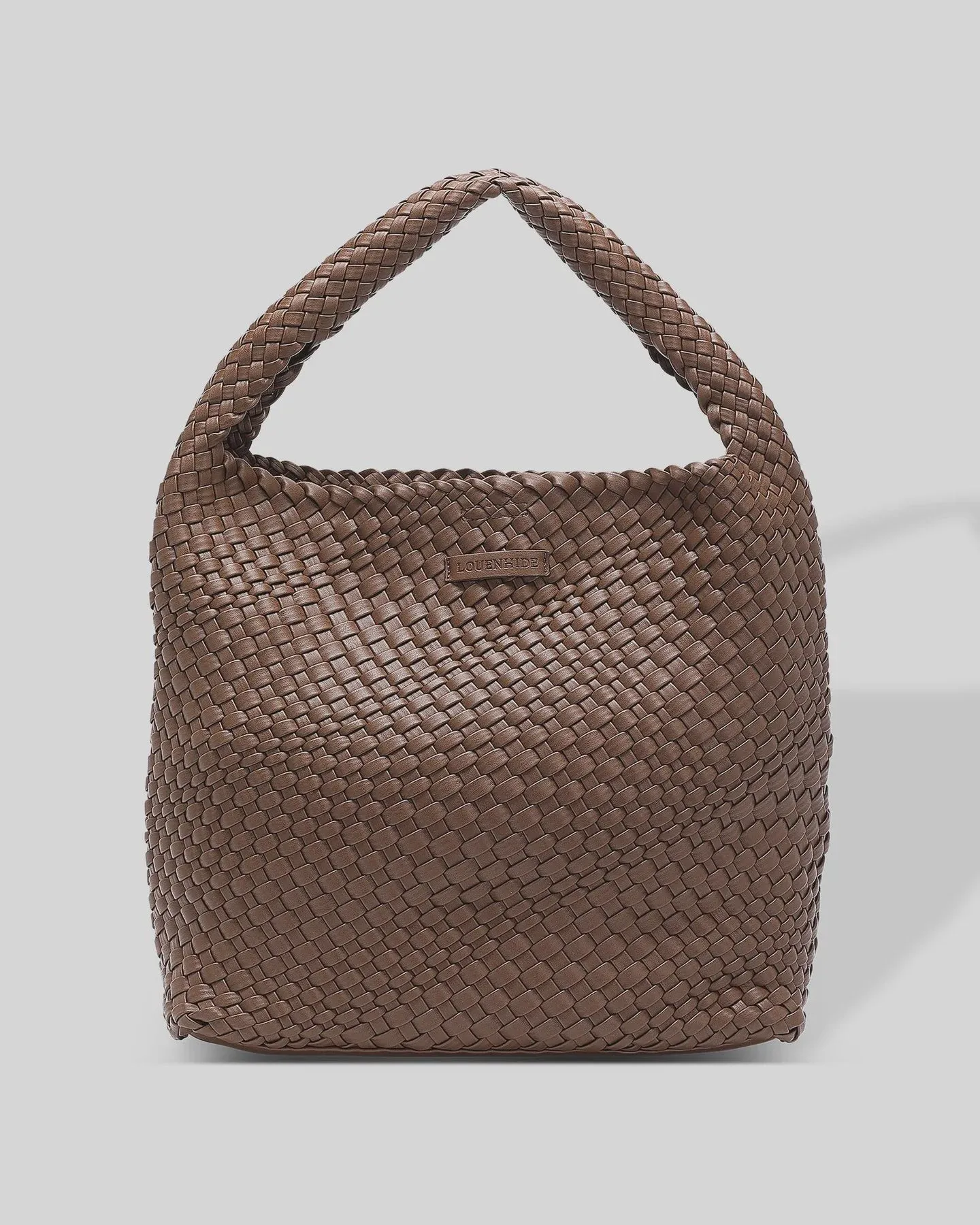 Louenhide Gabby Woven Shoulder Bag - Chocolate