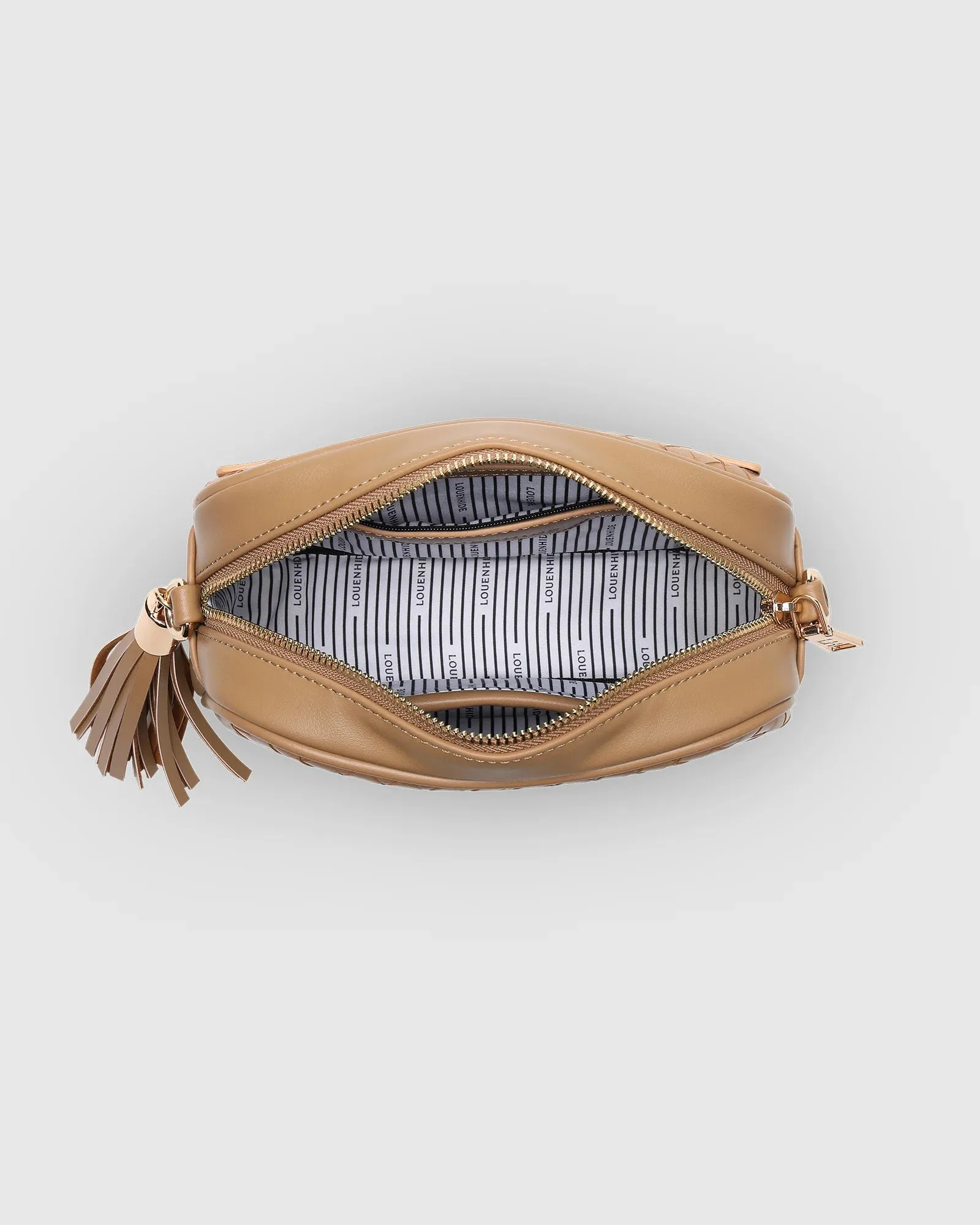 Louenhide - Jacinta Woven Crossbody Camel