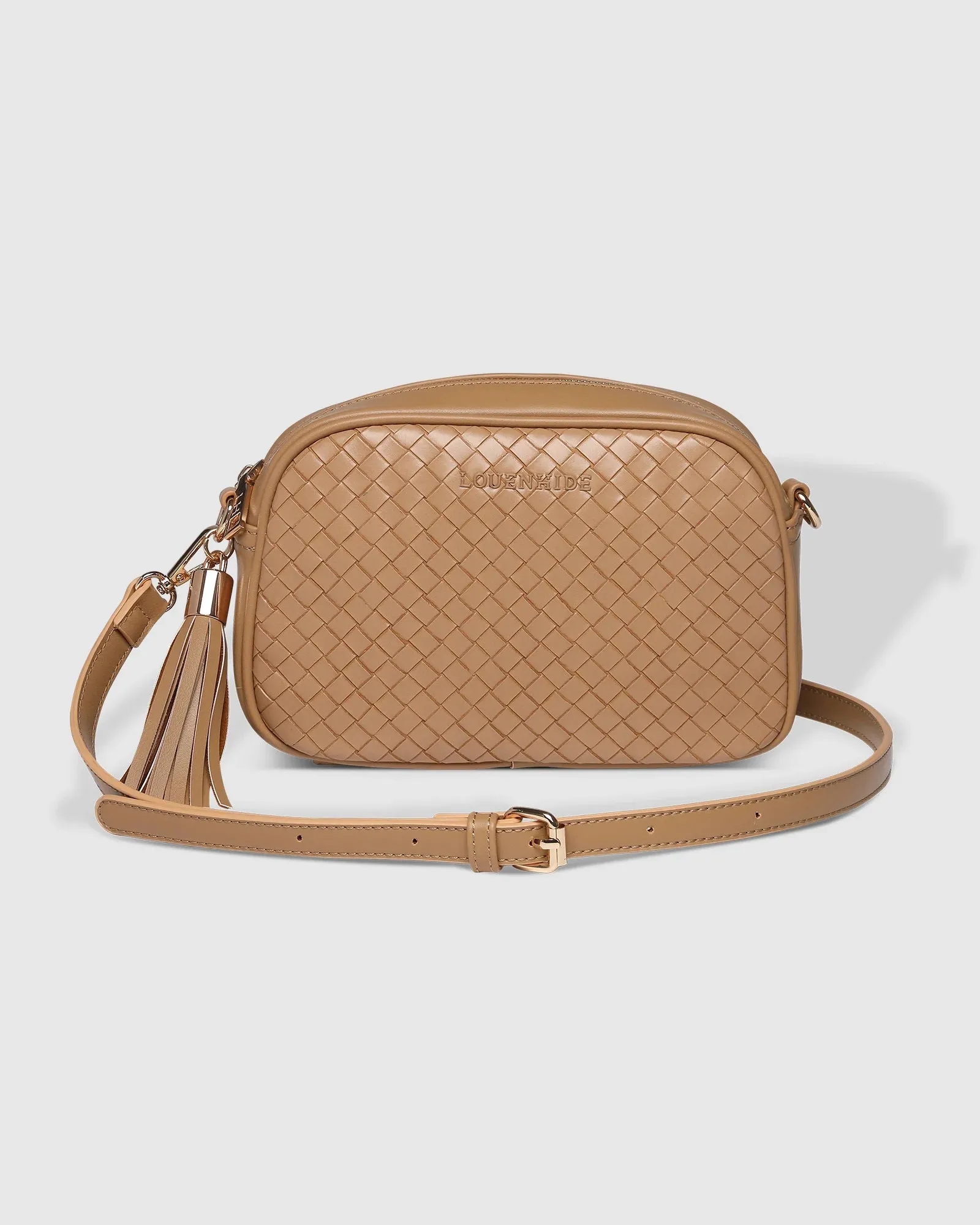 Louenhide - Jacinta Woven Crossbody Camel