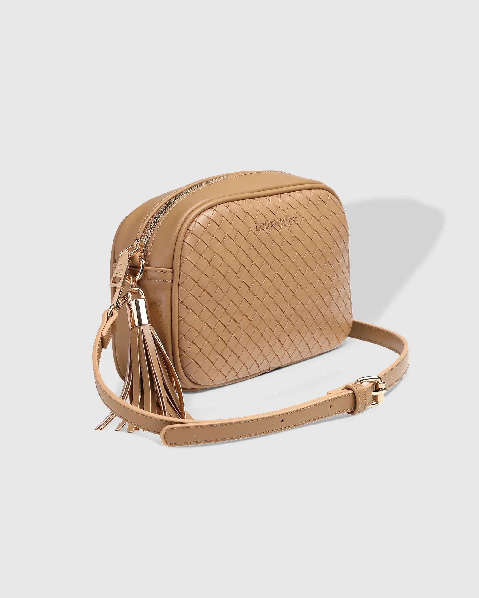 Louenhide - Jacinta Woven Crossbody Camel