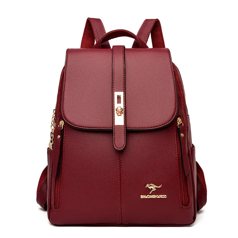 Luxurious Vintage Leather Backpack