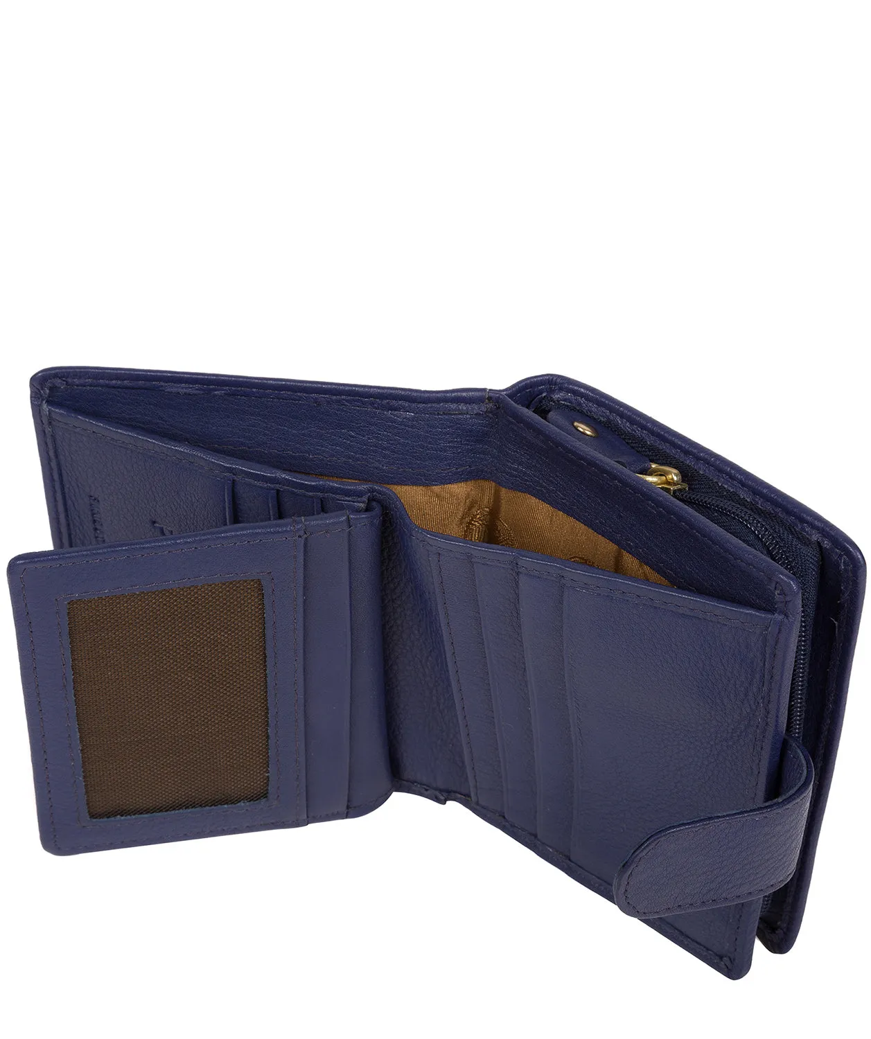 'Maple' Cobalt Blue Leather RFID Purse