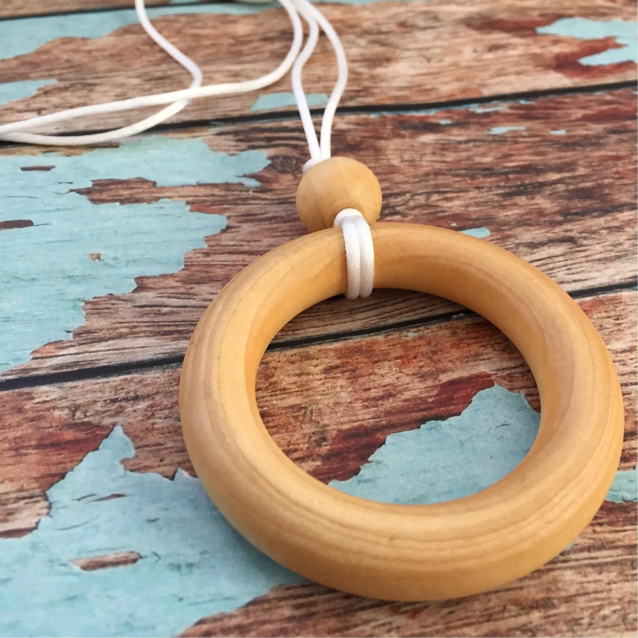 Maple Ring Pendant Necklace