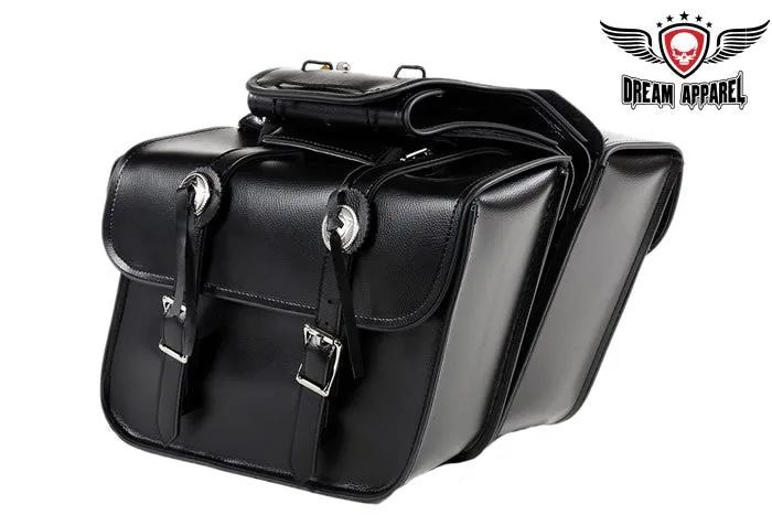 Medium Motorcycle Saddlebag With Concho