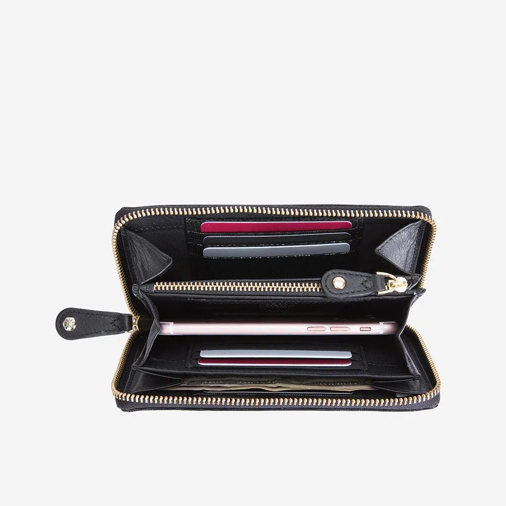 Medium Zip Around Purse, Midnight