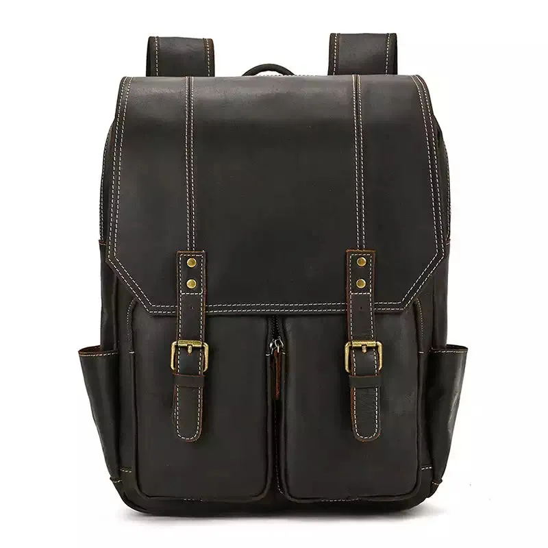 Men's Crazy Horse Leather Backpack