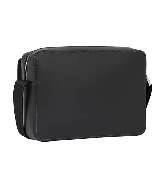 Men's Leather Camera Bag Black