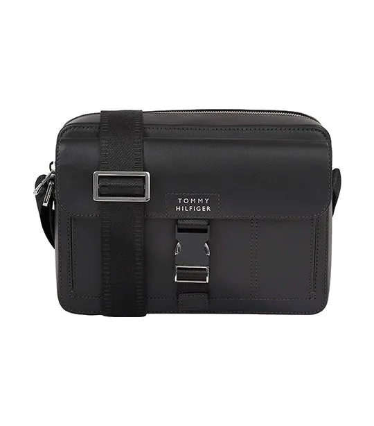 Men's Leather Camera Bag Black