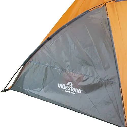 Milestone Camping 18879 Pop Up Beach Tent / UV50  Protection / Water Resistant / Portable Carry Bag Included / 2 Security Pockets / 115cm x 210cm x 115cm