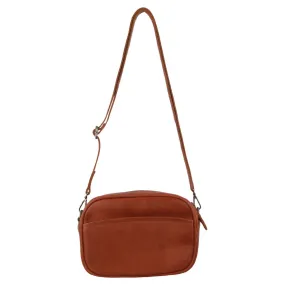 Milleni - NL3737 Ladies Leather camera bag - Cognac