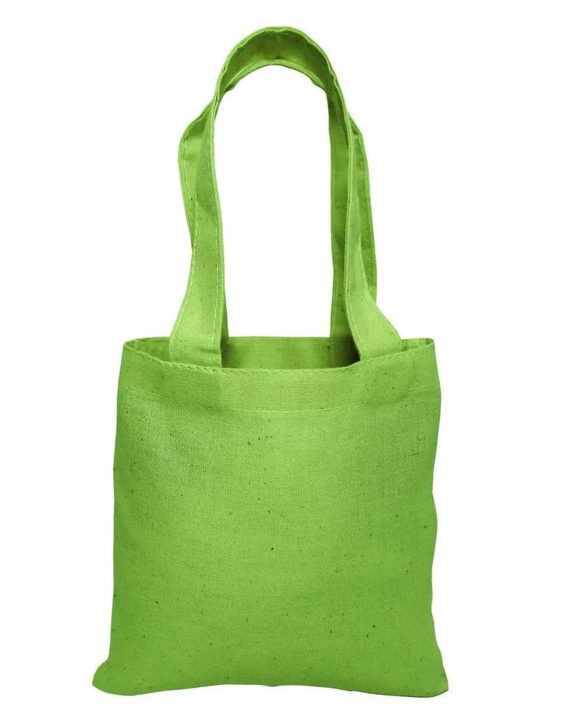 MINI Cotton Tote Bag with Fabric Handles