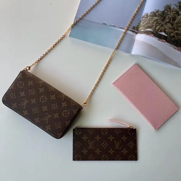 Monogram Canvas Pochette Félicie Chain Wallet Woc M61276  Collection
