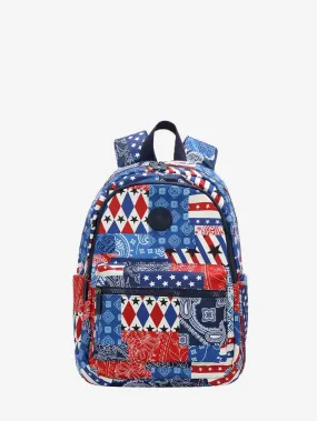 Montana West Stars Stripes Floral Print Backpack