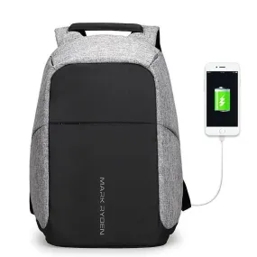 Multifunctional Leisure Backpack With Usb Charging Port