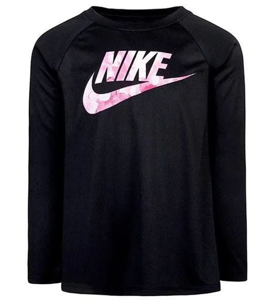 NIKE TIE-DYE DRI-FIT L/S TOP & LEGGINGS SET_ PRESCHOOL GIRLS