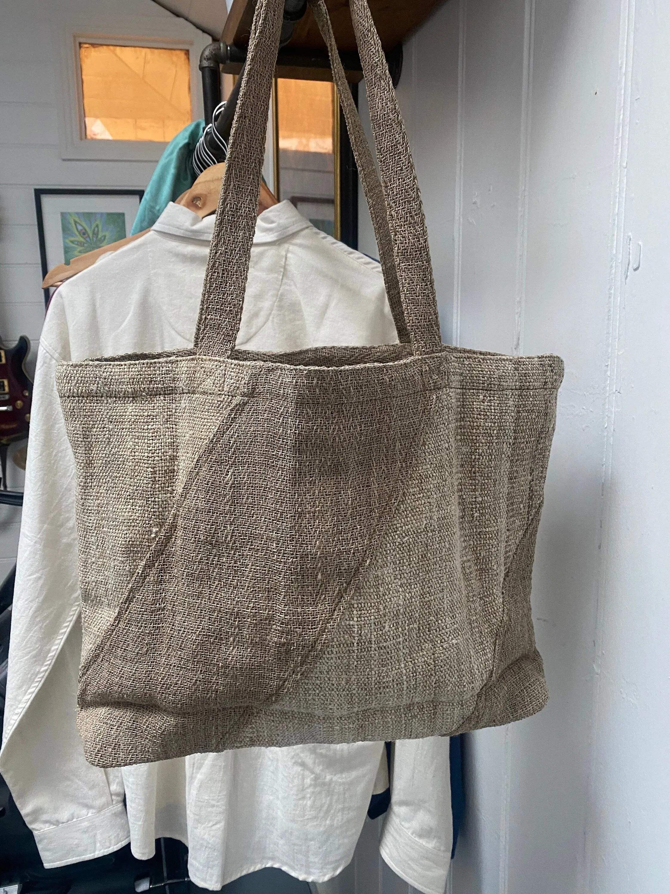 Organic Hemp & Nettle Beach Bag - Made in Nepal