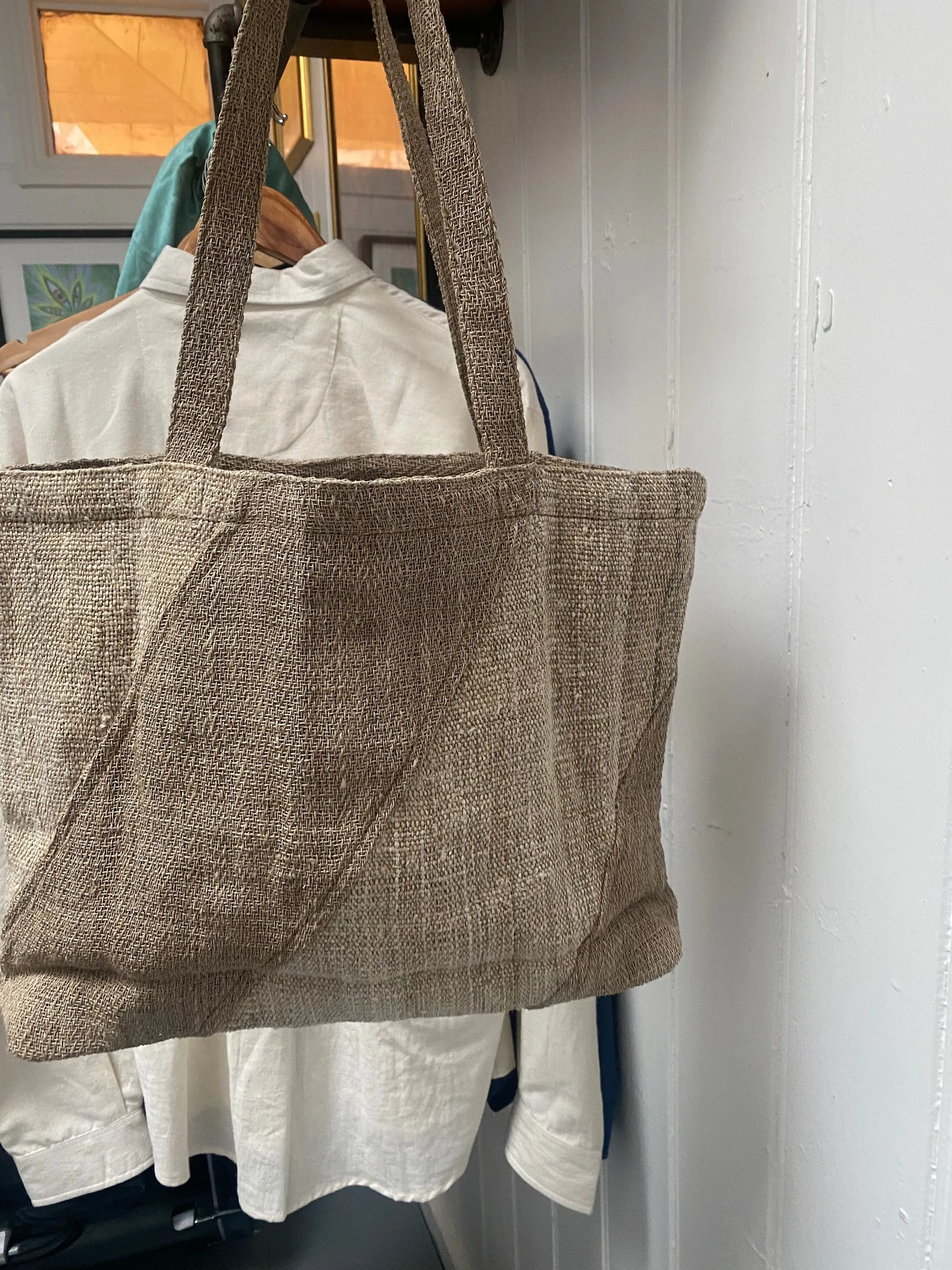 Organic Hemp & Nettle Beach Bag - Made in Nepal