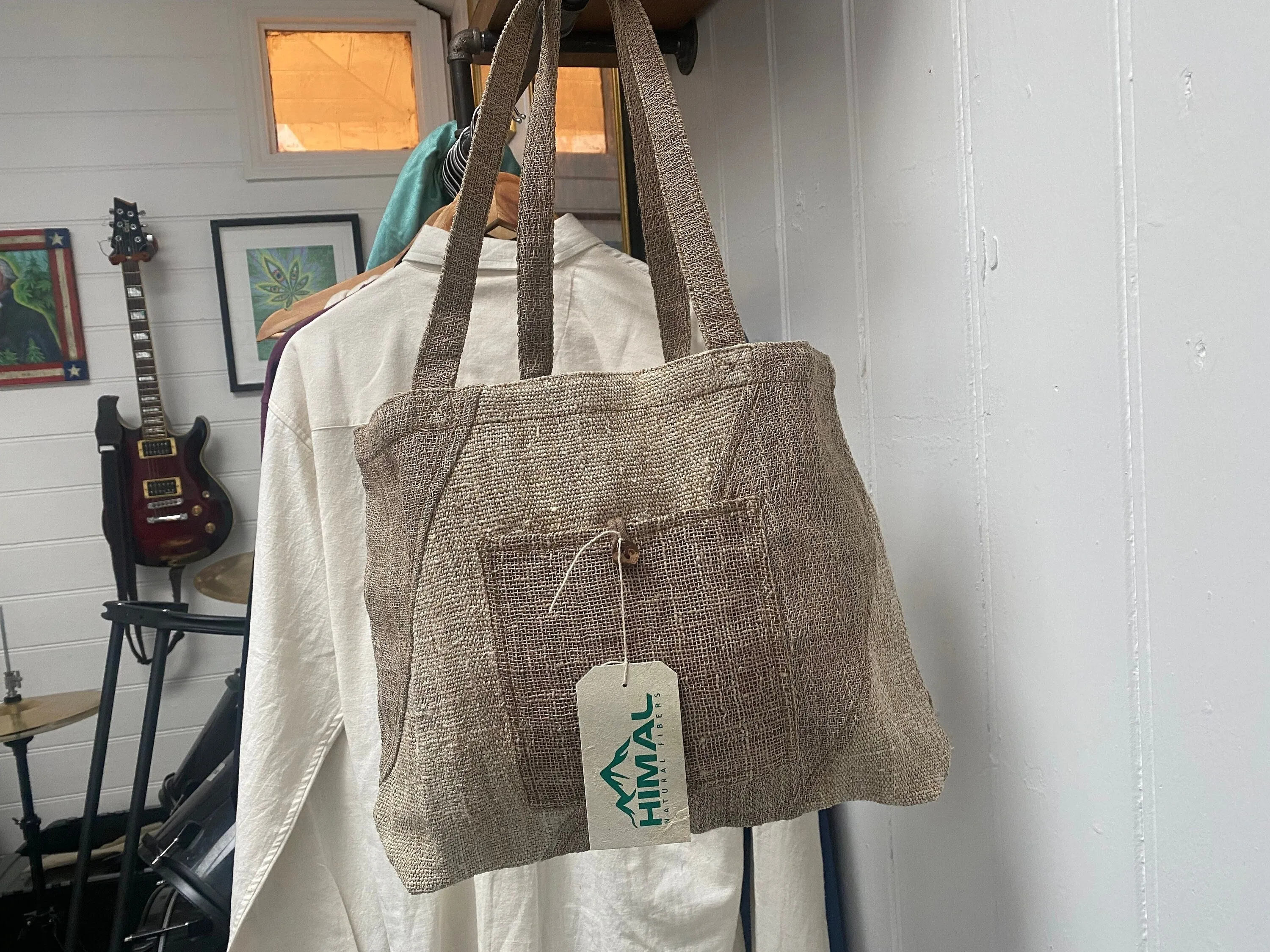 Organic Hemp & Nettle Beach Bag - Made in Nepal